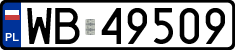 License plates of Poland, Regular car plates