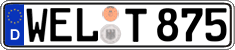 German license plate, Regular plates