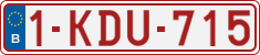 License plate of Belgium, Regular plates (2010)