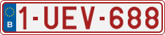 License plate of Belgium, Regular plates (2010)