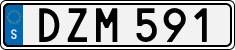 License plate of Sweden, Regular plates