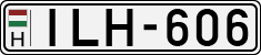 license plates of Hungary, Cars (1990)