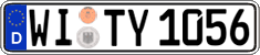 German license plate, Regular plates