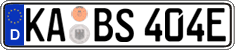 German license plate, Electric vehicles