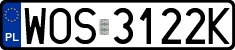 License plates of Poland, Regular car plates