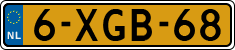 License plate of the Netherlands, Cars