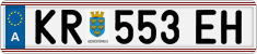 License plate of Austria, Regular plates