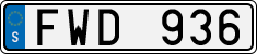 License plate of Sweden, Regular plates