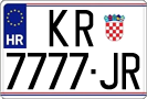 License plate of Croatia, Regular plates