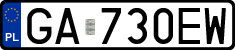 License plates of Poland, Regular car plates