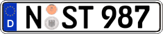 German license plate, Regular plates