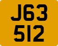License plate of Jersey, Regular plates (J123456)