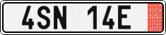 License plate of the Czech Republic, Export transit plates