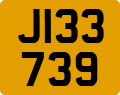 License plate of Jersey, Regular plates (J123456)