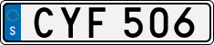 License plate of Sweden, Regular plates
