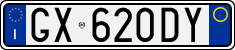 License plate of Italy, Cars (1994 year series)
