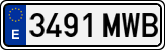 License plates of Spain, Ordinary (2000)