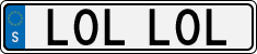 License plate of Sweden, Vanity Plates