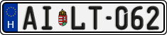 license plates of Hungary, Regular plates (2022)