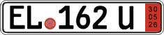 German license plate, Export transit plates