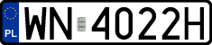 License plates of Poland, Regular car plates