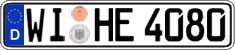 German license plate, Regular plates