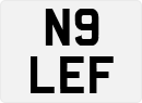 License plate of the United Kingdom, 1983 year system