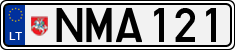 License plate of Lithuania, Cars