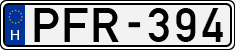 license plates of Hungary, Cars (1990)