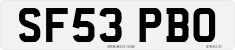 License plate of the United Kingdom, 2001 year system