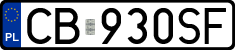 License plates of Poland, Regular car plates