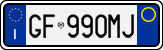License plate of Italy, Cars (1994 year series)