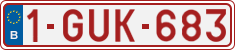 License plate of Belgium, Regular plates (2010)