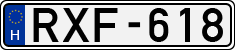 license plates of Hungary, Cars (1990)