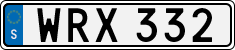 License plate of Sweden, Regular plates