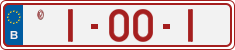 License plate of Belgium, Vanity Plates (2014)