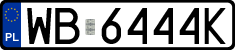 License plates of Poland, Regular car plates