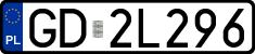 License plates of Poland, Regular car plates