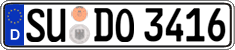 German license plate, Regular plates