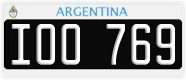 License plate of Argentina, Cars (1995, ABC 123)