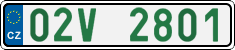 License plate of the Czech Republic, Oldtimers (2001)