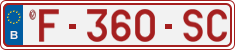 License plate of Belgium, Vanity Plates (2014)