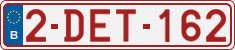 License plate of Belgium, Regular plates (2010)