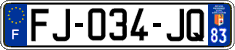 French license plate, SIV (ordinary)