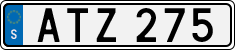 License plate of Sweden, Regular plates