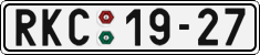 License plate of the Czech Republic, Cars (1960)