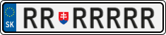 License plate of Slovakia, Vanity Plates