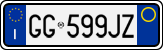 License plate of Italy, Cars (1994 year series)