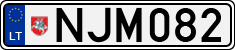 License plate of Lithuania, Cars