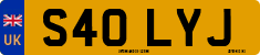 License plate of the United Kingdom, 1983 year system
